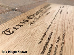 aser Engraved Diploma Certificate 9x12in, Unique Diploma Display,