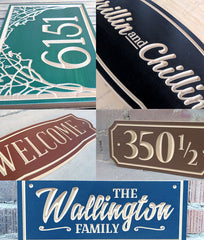 15"x6" Family Name Plaque, Gift for home