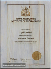 Custom Engraved Diploma, Certificate or Degree On Wood Plaque, High School, University, Personalized Gift, Gift for your graduate