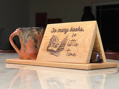 Book Placeholder Night Stand End Table Book Valet Gift for book Lovers