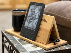 Book Placeholder Night Stand End Table Book Valet Gift for book Lovers