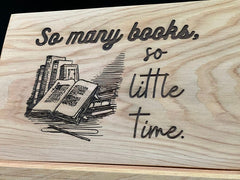 Book Placeholder Night Stand End Table Book Valet Gift for book Lovers