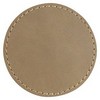 3" Round Leatherette Patch with Adhesive