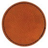 3" Round Leatherette Patch with Adhesive