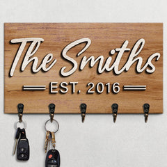 Our Family Name Custom Gift Personalized Key Holder