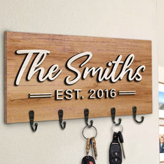 Our Family Name Custom Gift Personalized Key Holder